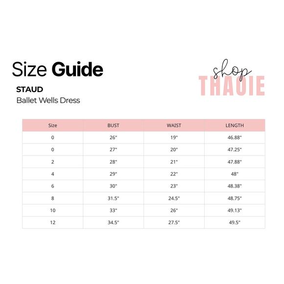 STAUD Ballet Wells Dress Size 8 NWT Retail $595 Tuckernuck - Picture 3 of 5